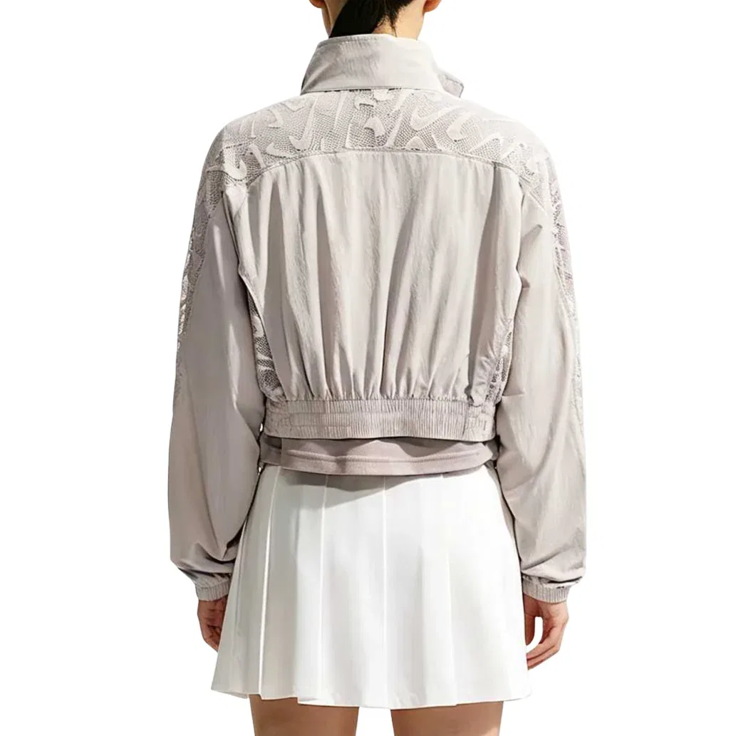 Женская куртка Cropped Lace Track Jacket 'Cream II White' Nike, Cream Ii/White — фото 2