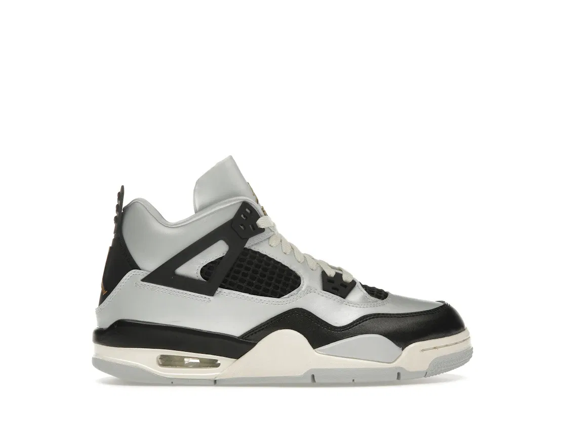 Детские кроссовки Lifestyle Jordan 4 Retro Jordan Pure Platinum Metallic Gold Black Sail