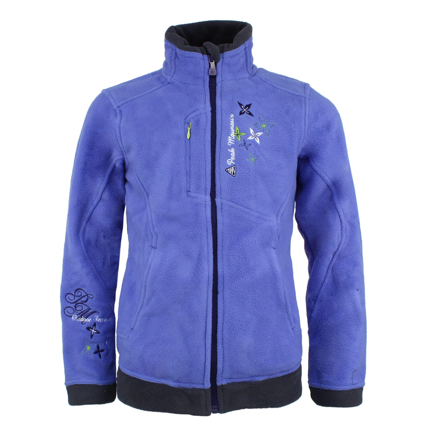 Детское флисовое худи с принтом Peak Mountain, BLAU / Mediterranes Blau
