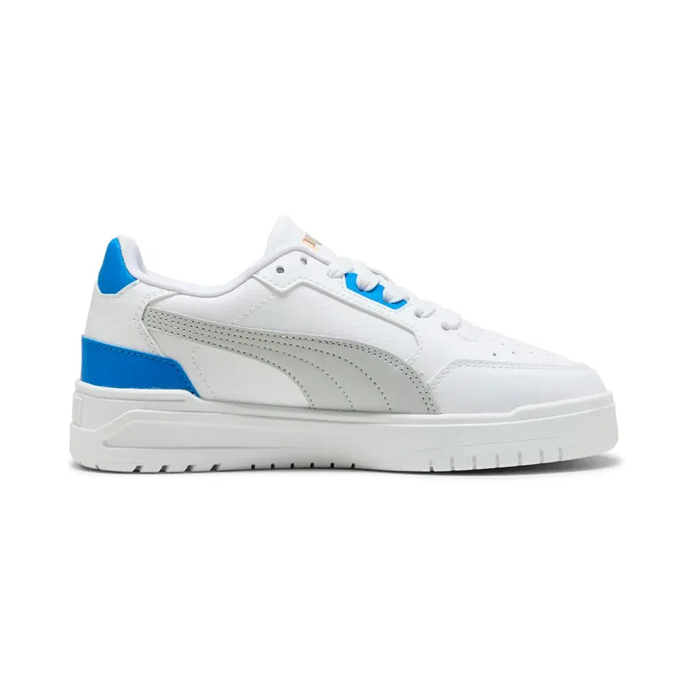 Детские кроссовки для девочек с синтетическим верхом Shuffle Downtown Lo Puma, White — фото 3