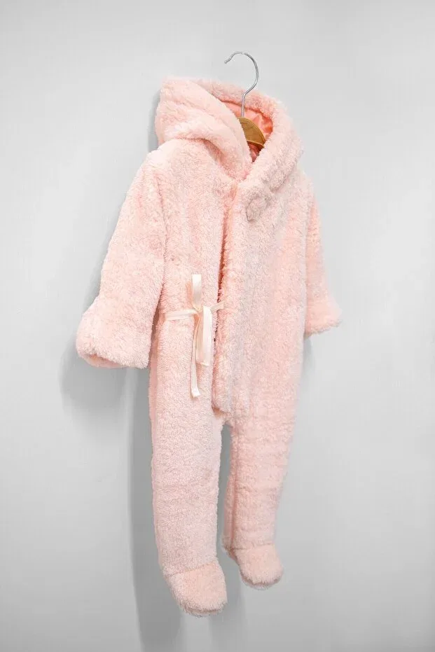 Детское боди-комбинезон Welsoft с капюшоном Aressy, Pink — фото 2