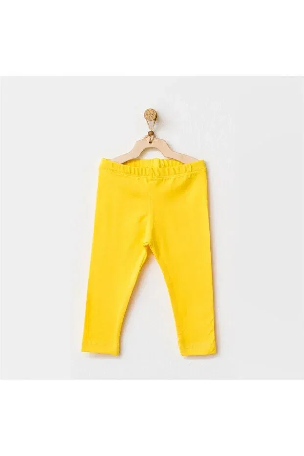 Детские леггинсы для девочек хлопковые Andywawa, Yellow