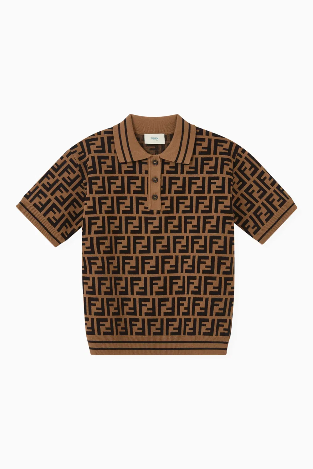 Поло с логотипом Fendi