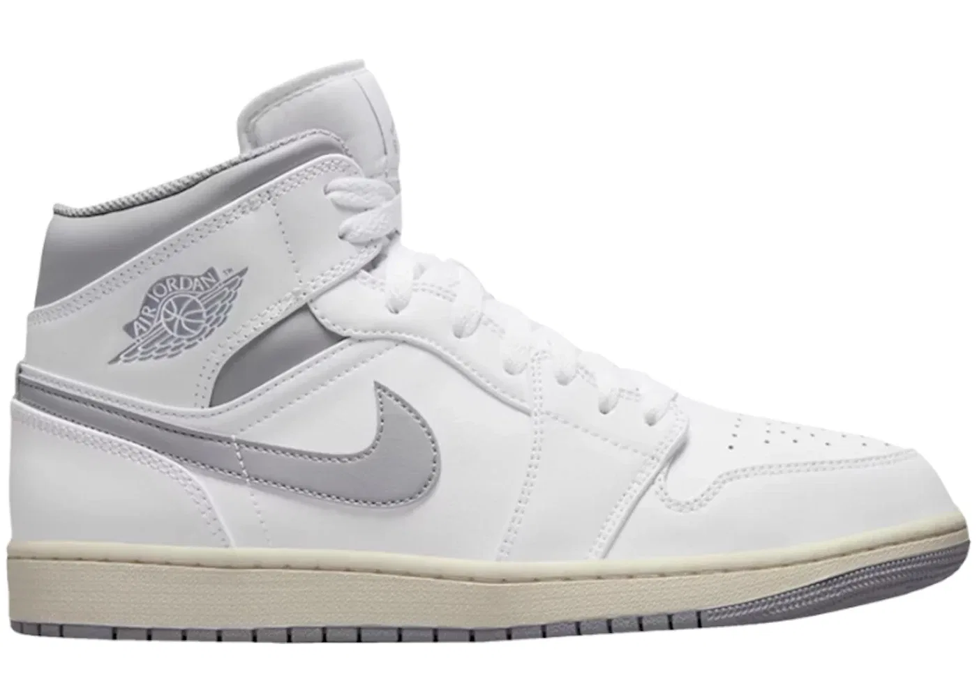 Детские кроссовки Lifestyle Air Jordan 1 Mid Neutral Grey Jordan, White/Natural Grey