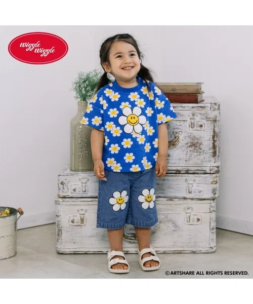 Toys"R"Us/Babies"R"Us Детские джинсовые шорты с аппликацией Smile Will Love wiggle wiggle, Blue — фото 3