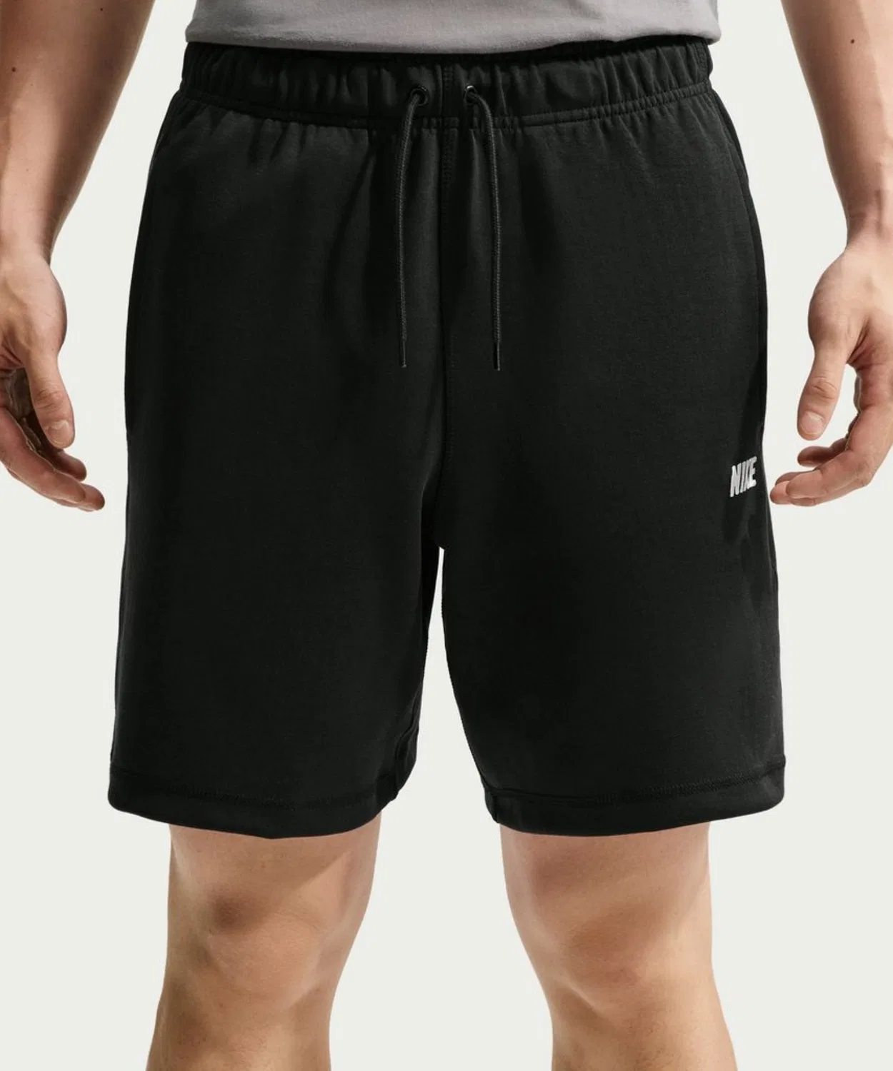 Мужские шорты из футера с принтом Club Varsity NIKE, Black