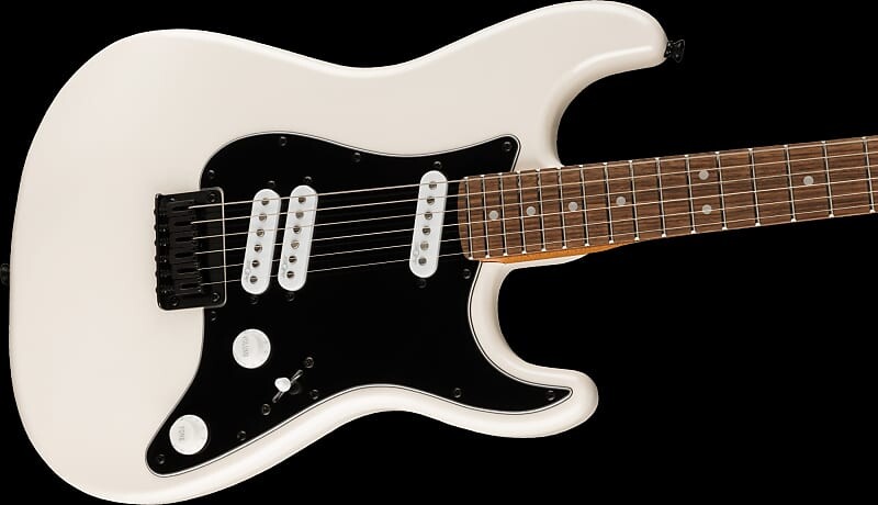 

Fender Squier Contemporary Stratocaster Special HT - накладка на гриф Laurel - черная накладка - жемчужно-белая Contemporary Stratocaster Special HT Pearl White