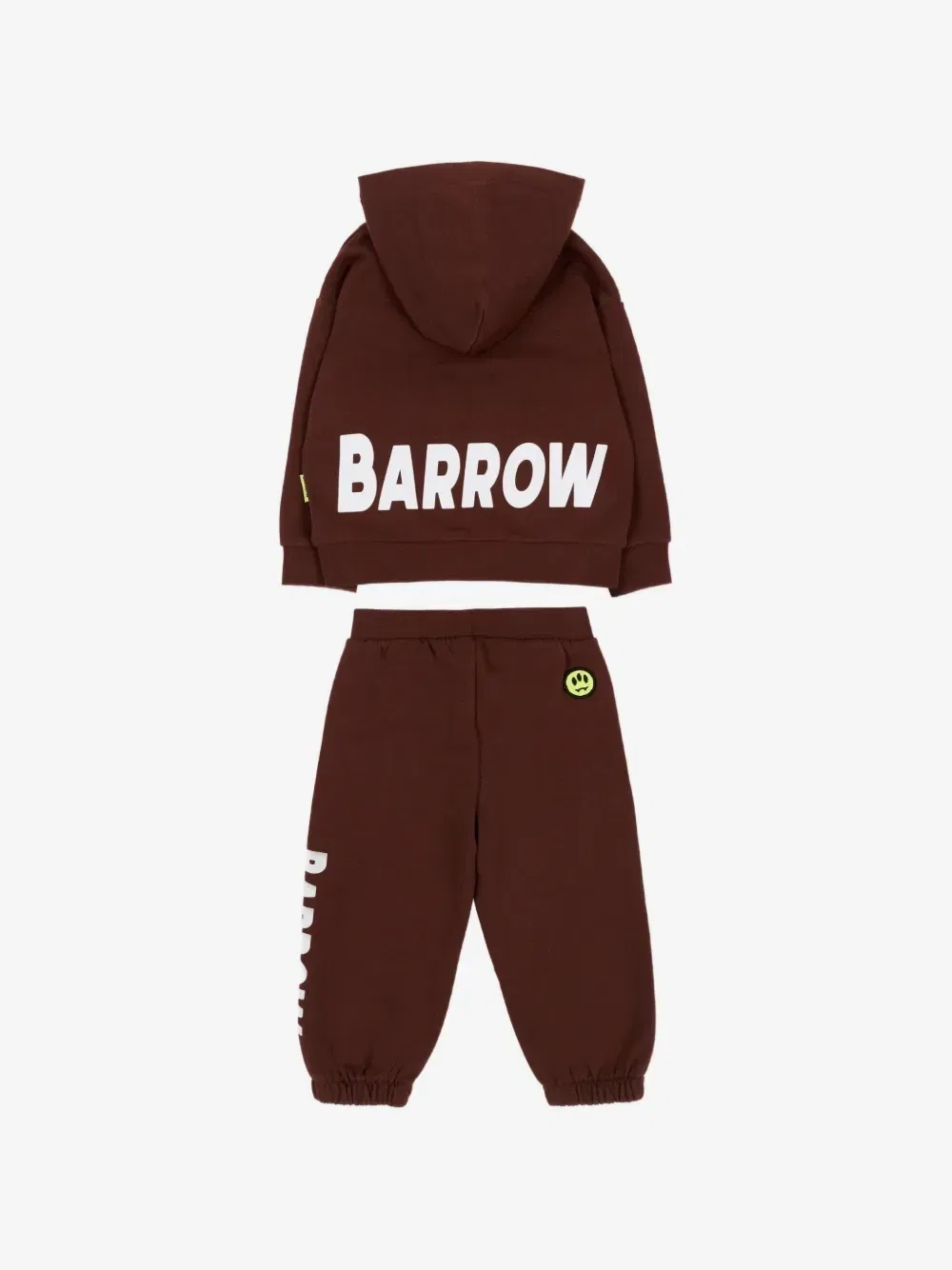 Хлопковый спортивный костюм с логотипом Barrow Kids, коричневый — фото 2