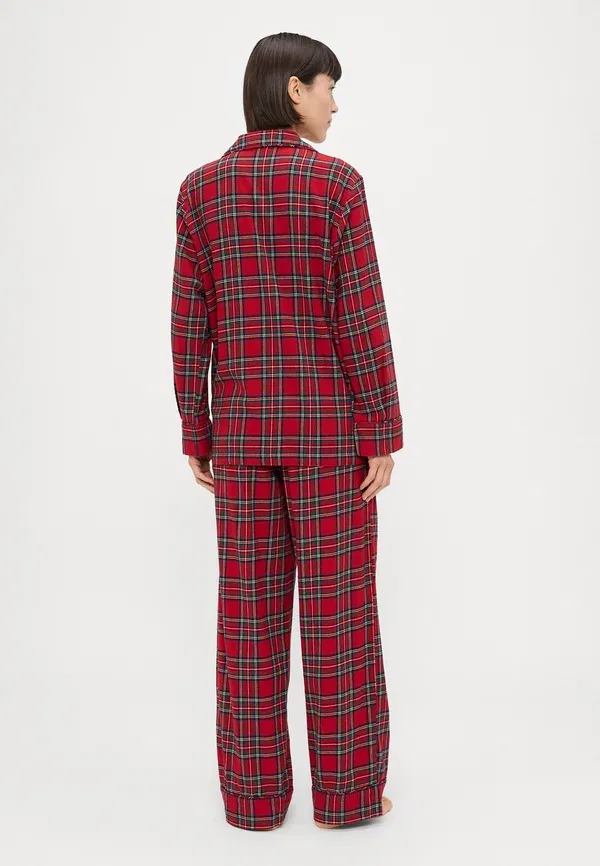 Комплект пижамы фланелевый Madison pj, Polo Ralph Lauren, красный/зеленый — фото 3