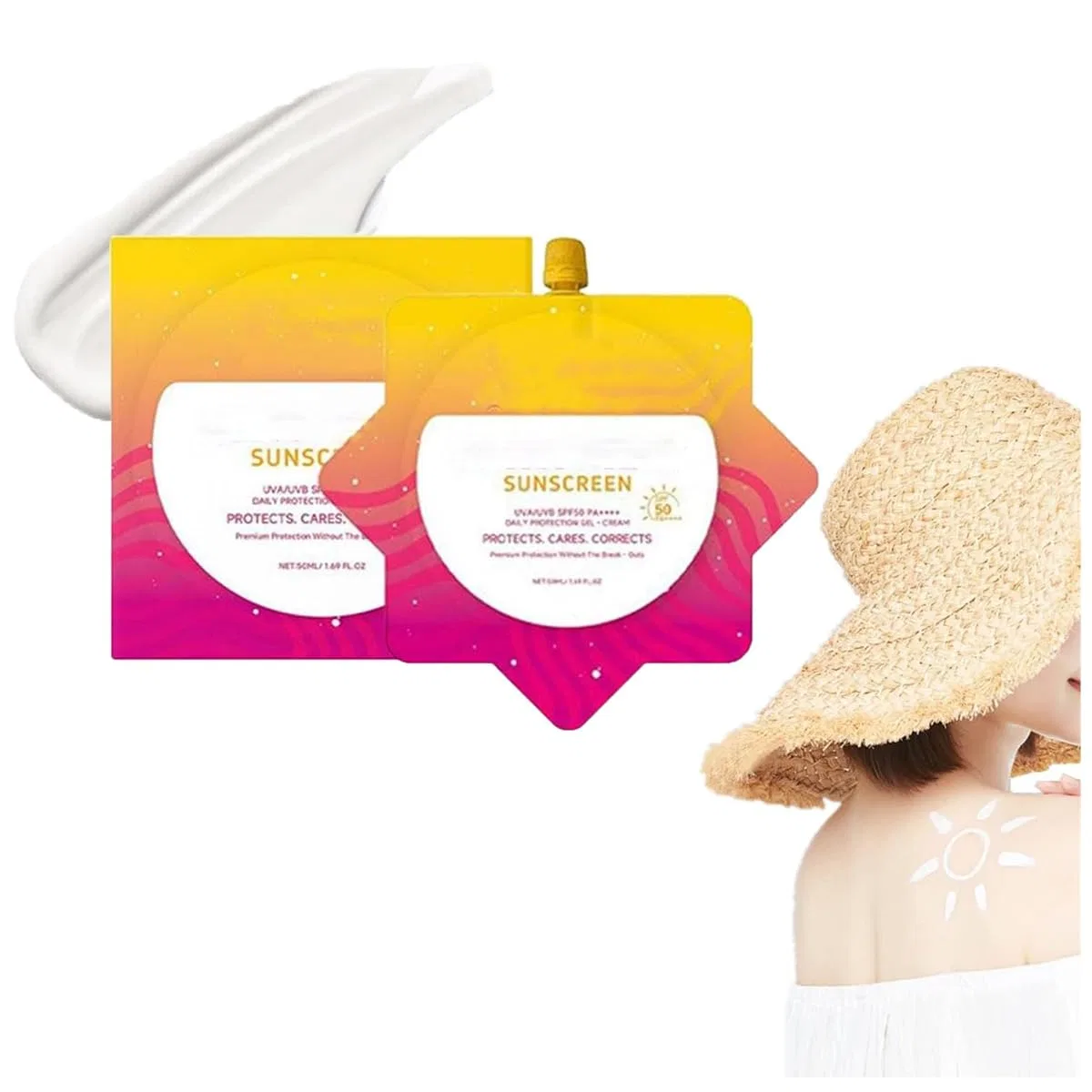 Солнцезащитный крем SPF50 PA+++, отбеливающий, Pelinuar, 50 мл