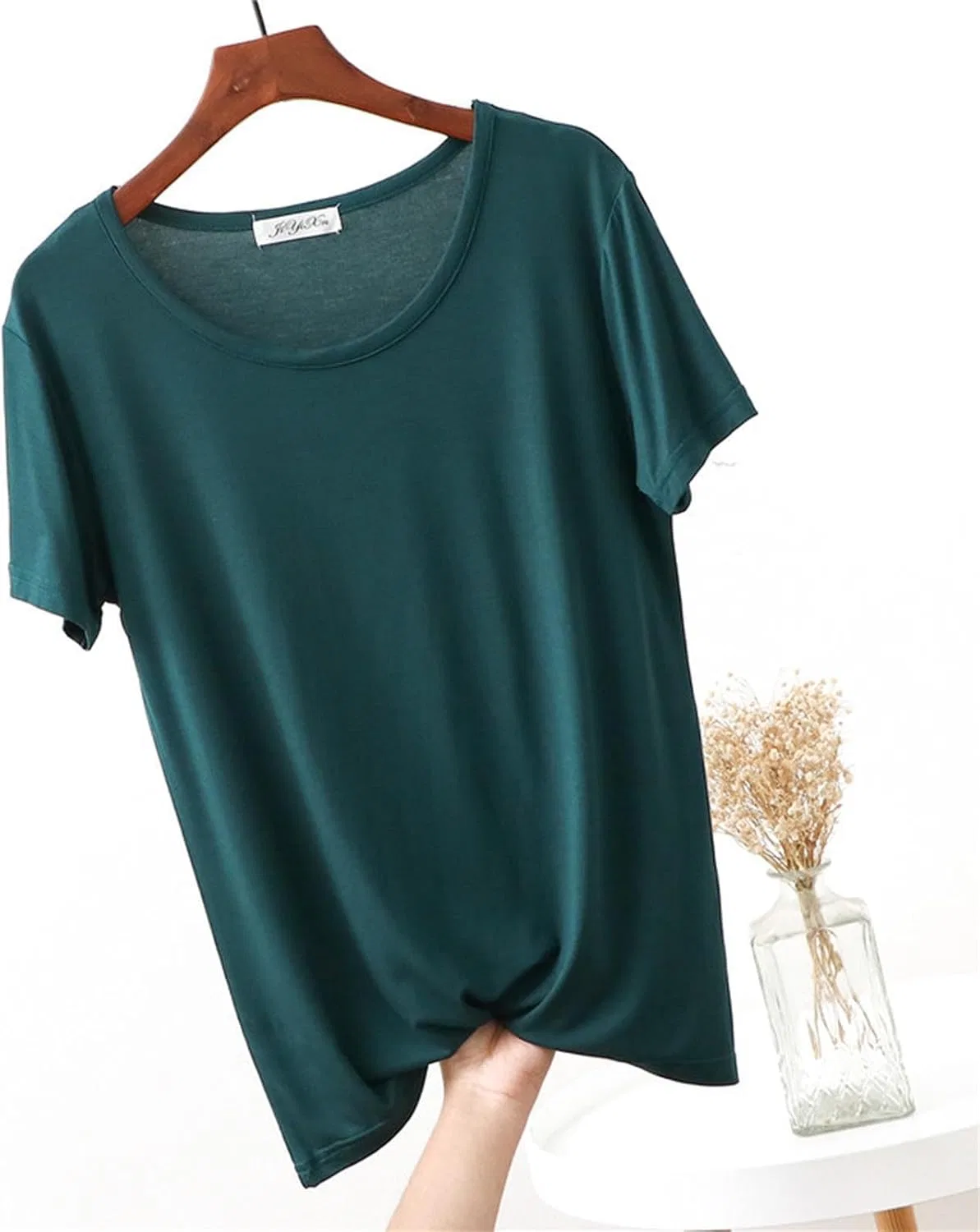 Женская футболка с круглым вырезом Athletic, Army Green — фото 2