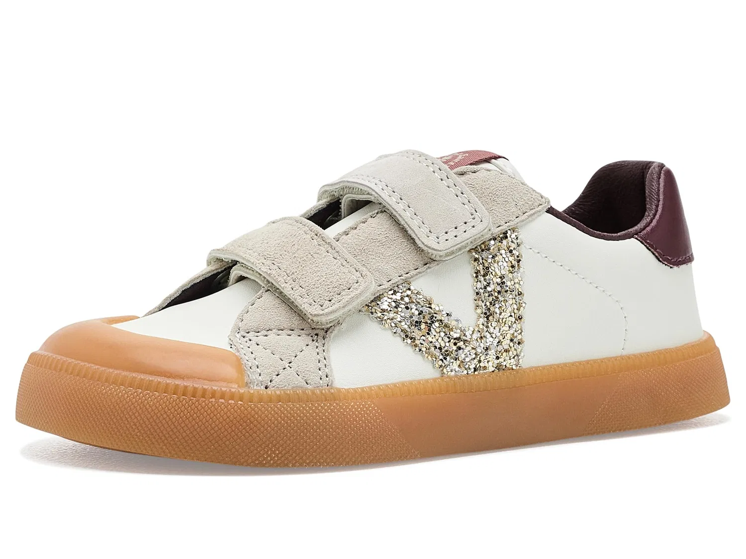Кроссовки Oliver Barefoot Glitter (для малышей, маленьких и больших детей) Victoria Kids, Burdeos — фото 2