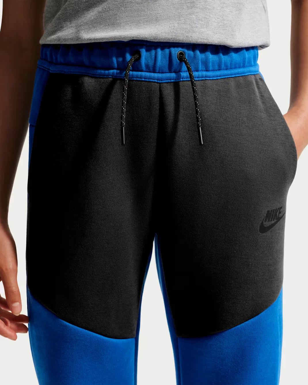 Детские спортивные штаны Nike Sportswear Tech Fleece, Game Royal/Anthracite/Black/Black — фото 3