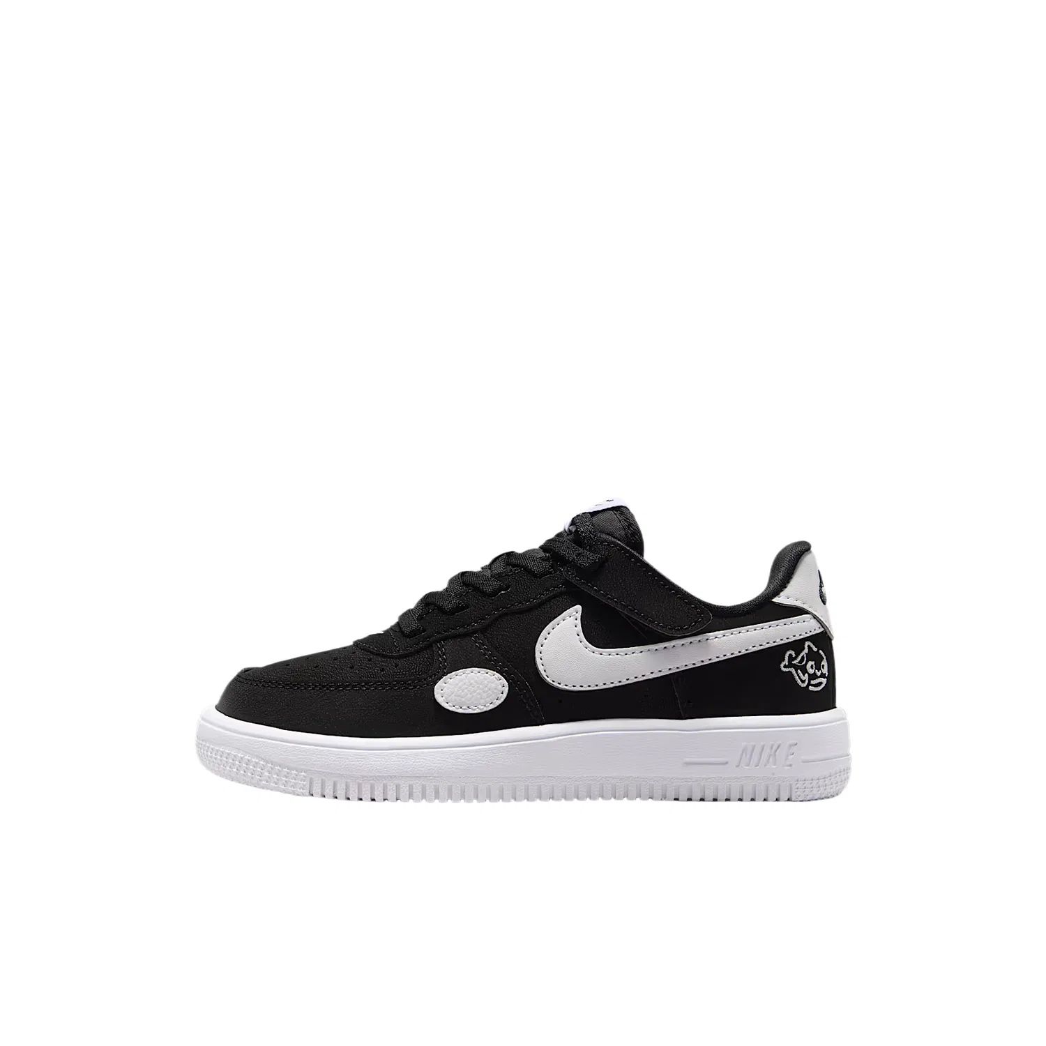 Кроссовки для скейтбординга Force 1 Low EasyOn Nike, Black/White