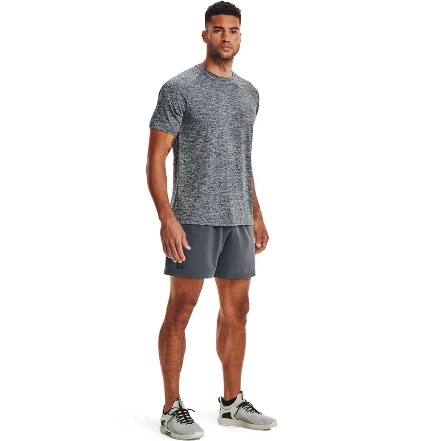 Детская хлопковая футболка с коротким рукавом Under Armour, Academy 408 — фото 4