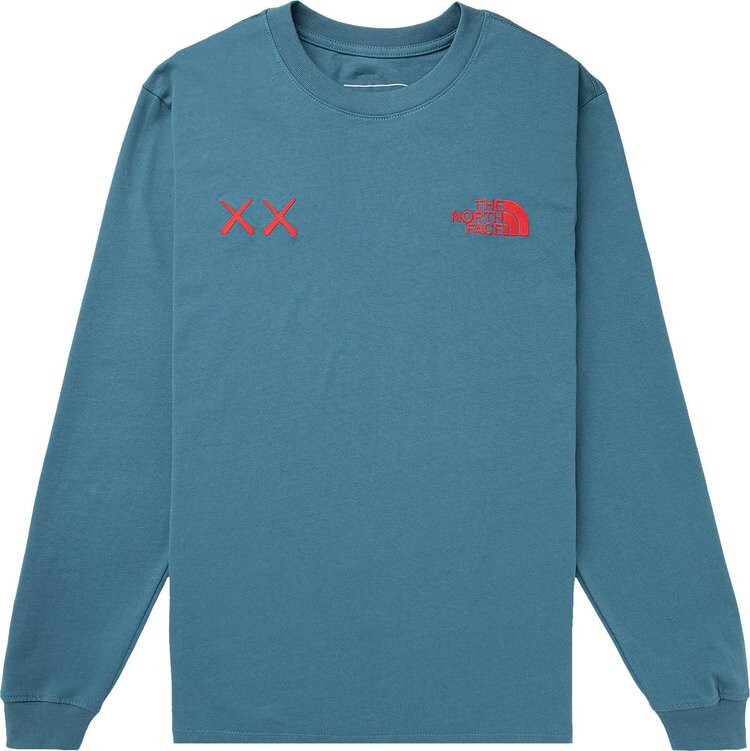 

Лонгслив The North Face x KAWS Long-Sleeve Tee 'Mallard Blue', синий