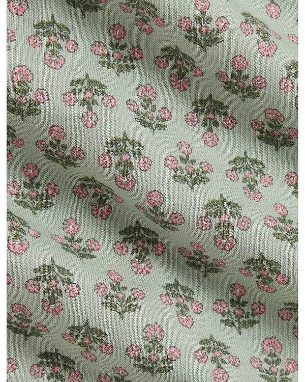 Детский комбинезон для девочек с принтом Floral Cotton Interlock Coverall Ralph Lauren, мультиколор — фото 3
