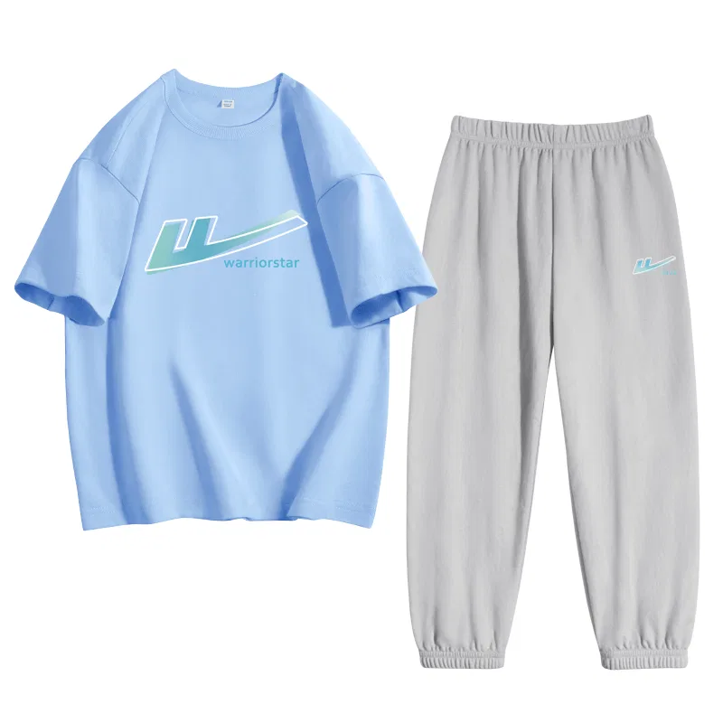 Детский спортивный комплект с градиентным принтом Casual Sportswear WARRIOR