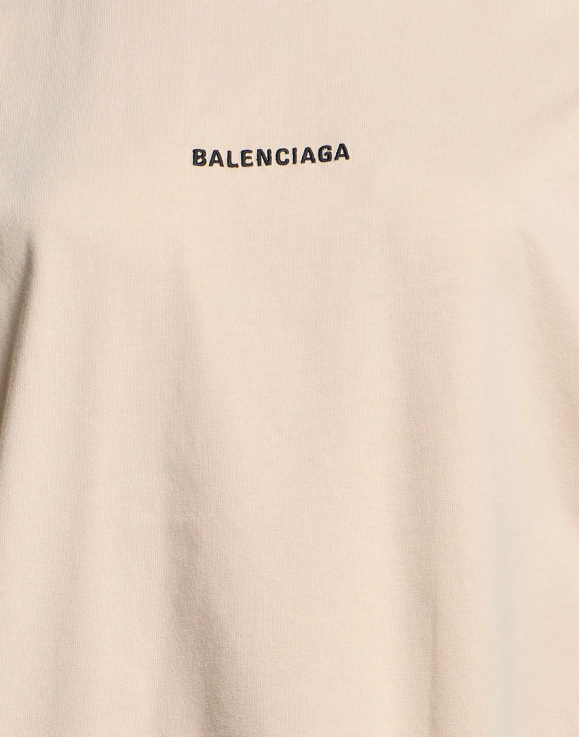 Женская футболка хлопковая Balenciaga, бежевый — фото 4