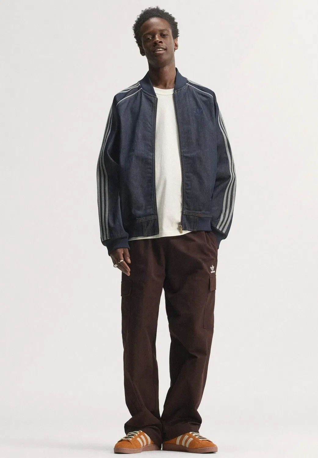 Спортивная куртка из денима Sst adicolor - джинсовая куртка Adidas Originals, Indigo Denim — фото 2