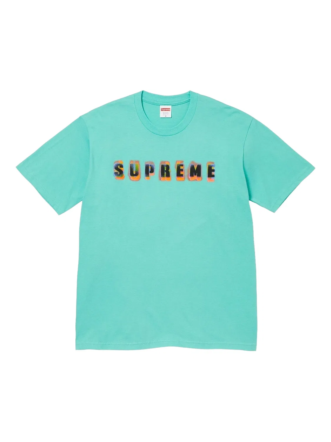 Футболка Stencil синяя Supreme, синий