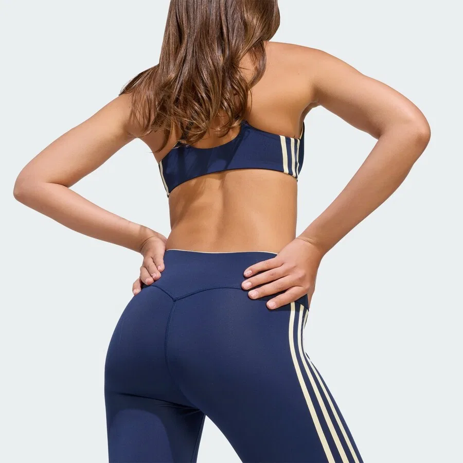 Спортивные брюки-скинни ADIDAS PERFORMANCE темно-синего цвета — фото 4