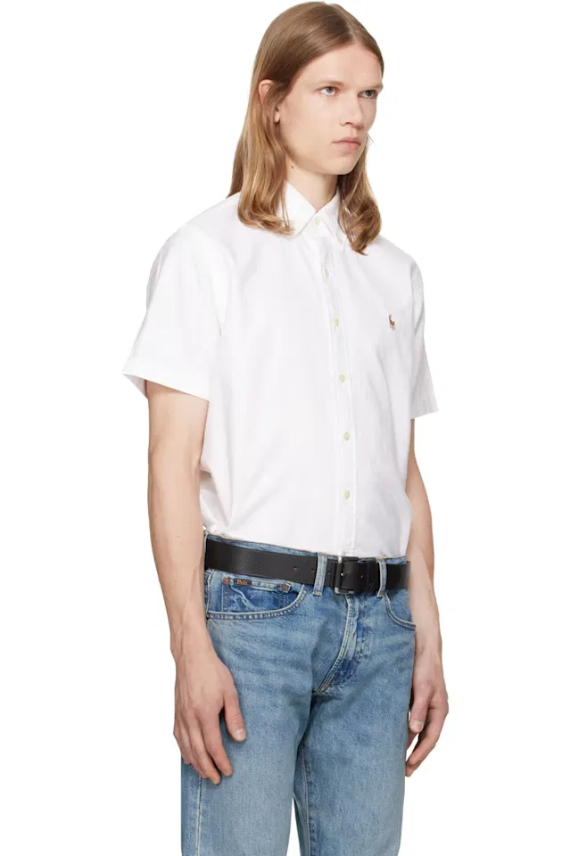 Белая классическая рубашка Oxford Polo Ralph Lauren — фото 2