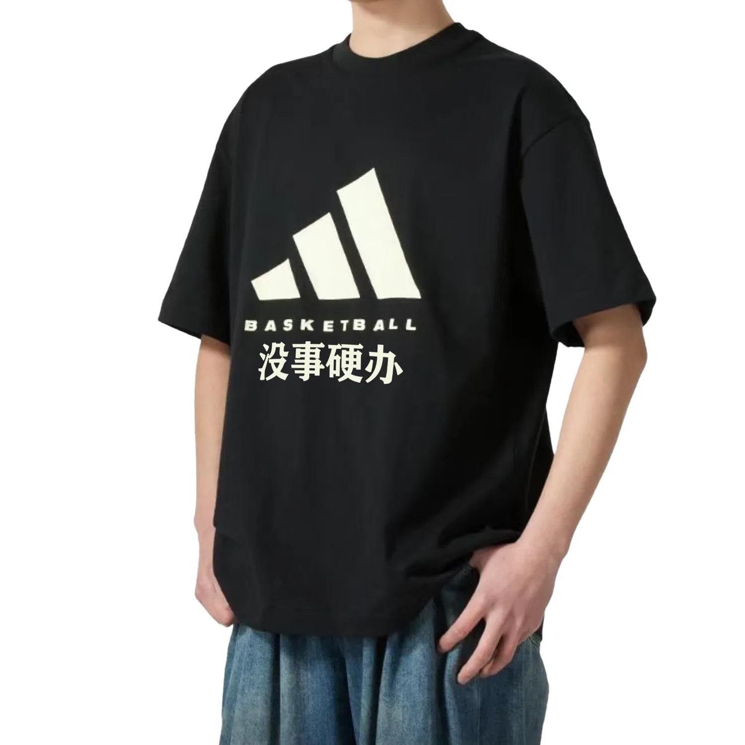 Футболка баскетбольная Adidas, Black — фото 4