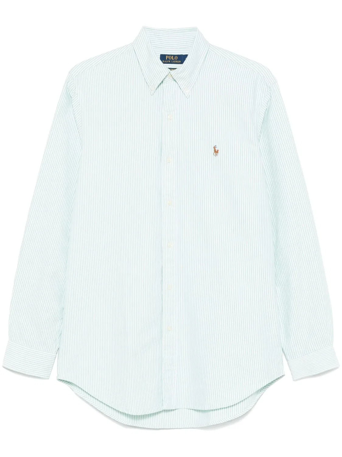 Polo Ralph Lauren Рубашка в полоску зеленая