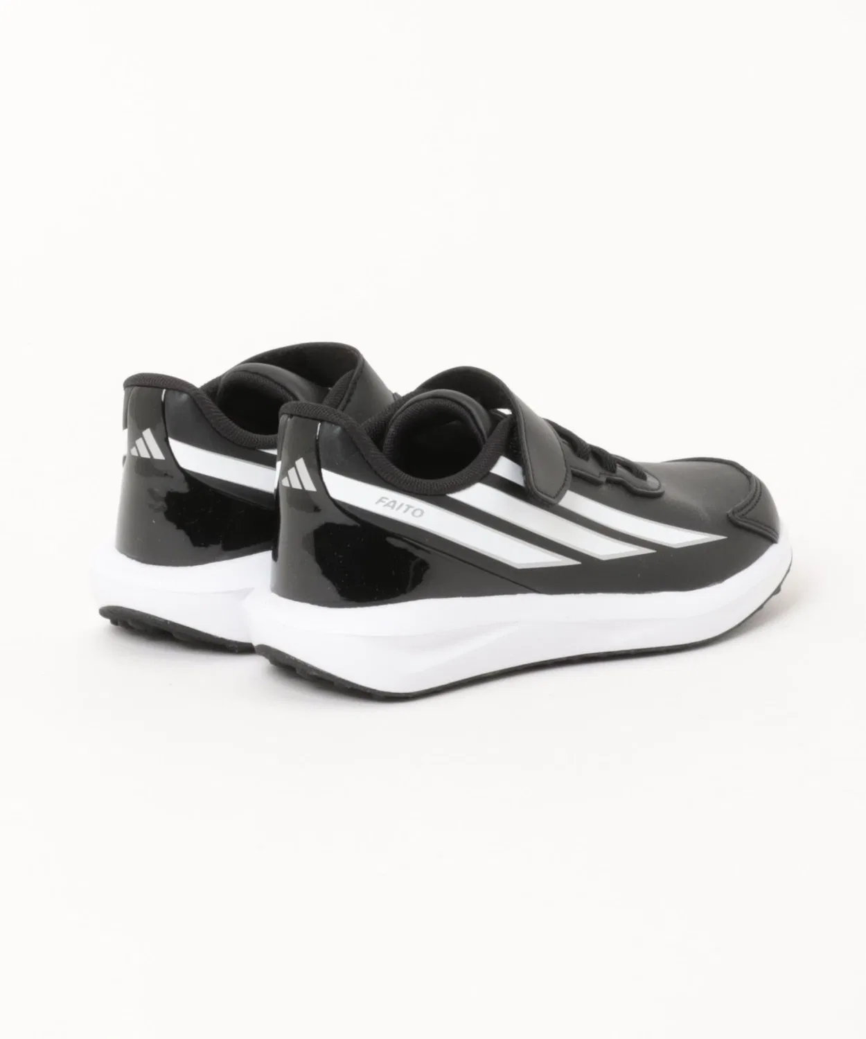 Детские кроссовки с липучкой FAITO FB EL K Adidas, Black White — фото 2