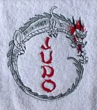 Полотенце для душа махровое с вышивкой Judo und Drache, S.B.J - Sportland, 1 шт