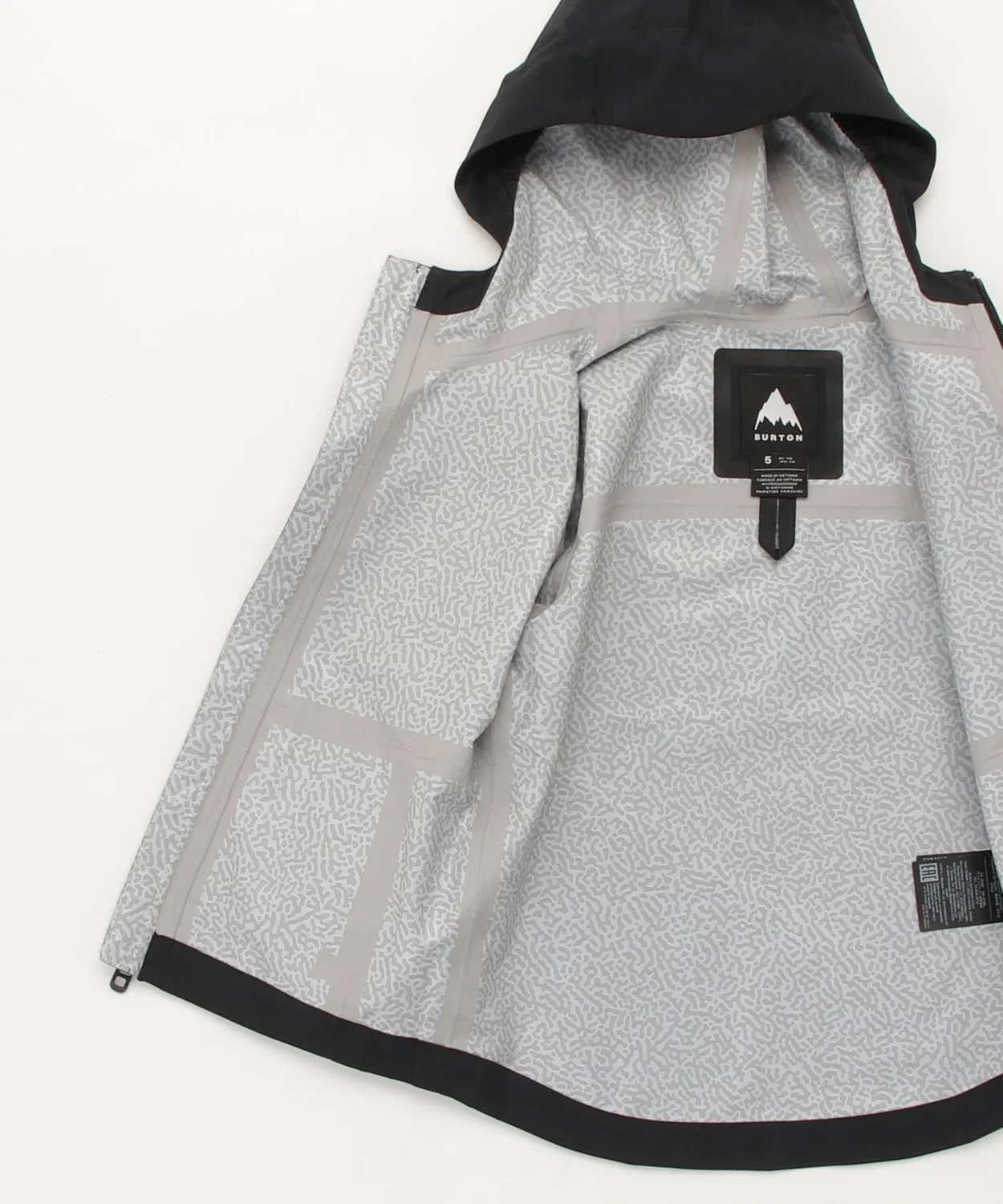 Детская дождевик-куртка с капюшоном Veridry 2.5L BURTON, Black — фото 3