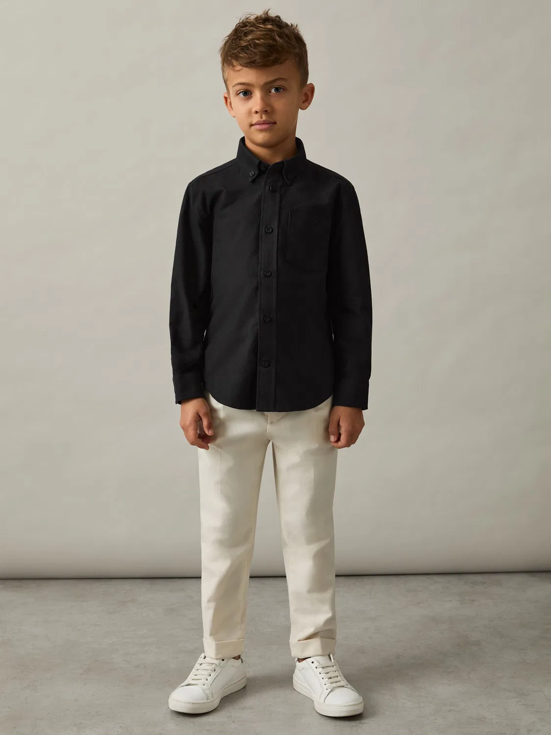 Рубашка Оксфордская Greenwich Reiss, черный