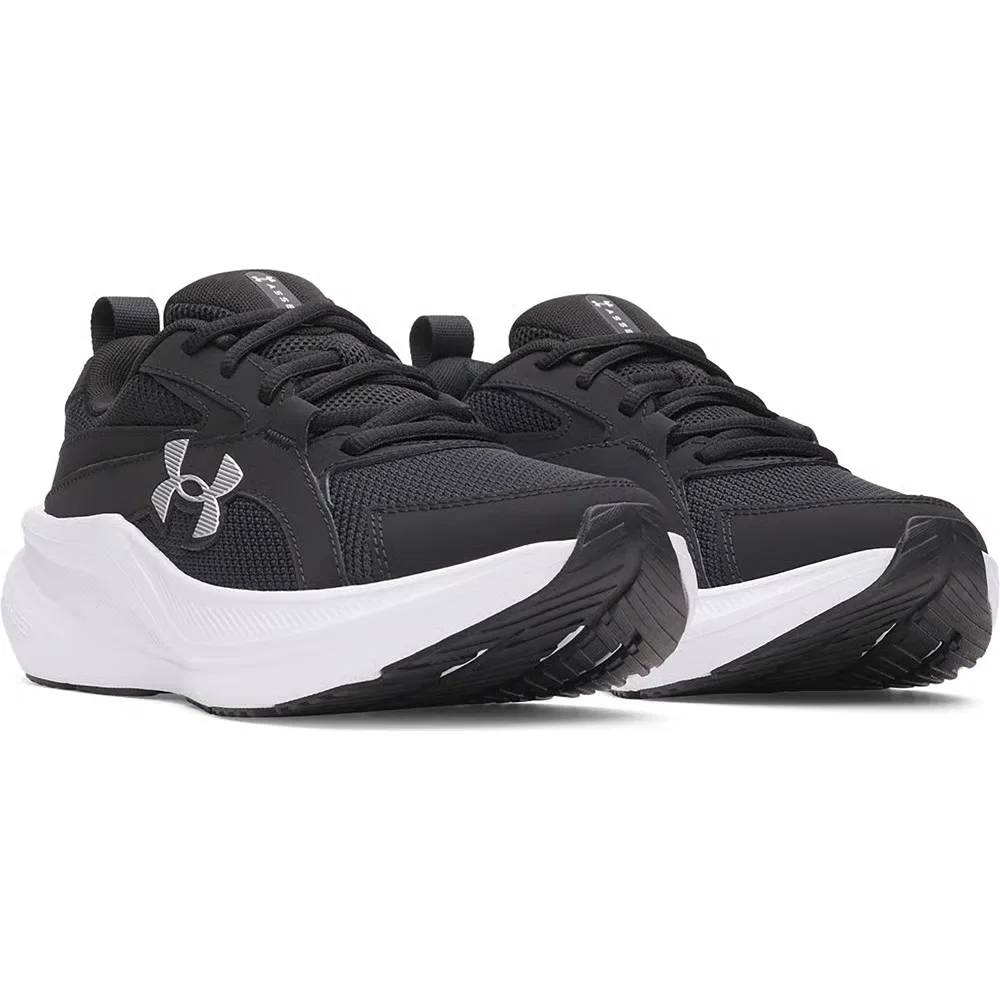Детские кроссовки Charged+ Assert 11 для бега Under Armour, Black/Black/Silver