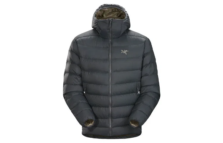 Мужская куртка утепленная с капюшоном Thorium Ar Hoodie Arcteryx, Limited Black/SMU-Black — фото 4