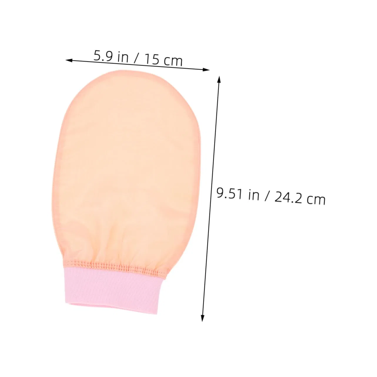 Эксфолирующие перчатки для тела, 2 шт, VALICLUD, Pink/White — фото 4