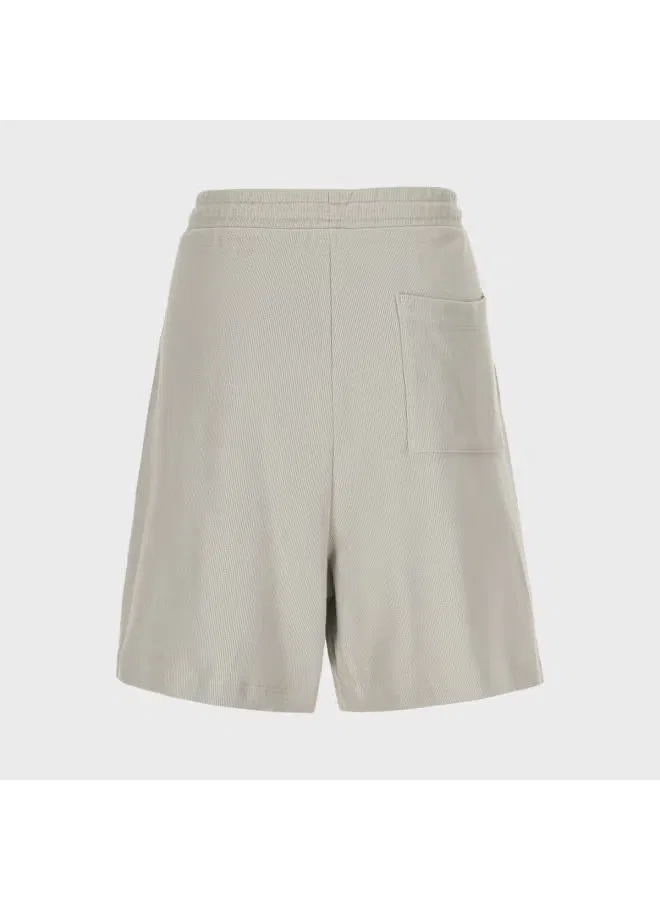 Шорты-бермуды хлопковые Zara, светло-серо-зеленый — фото 3