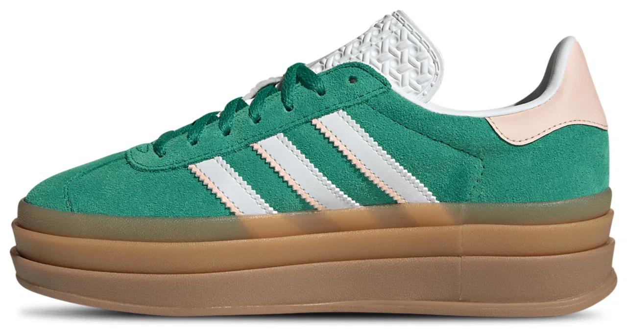 Кеды для мальчиков Gazelle Bold Adidas, цвет Bold Green/Ftwr White/Gold Met — фото 2