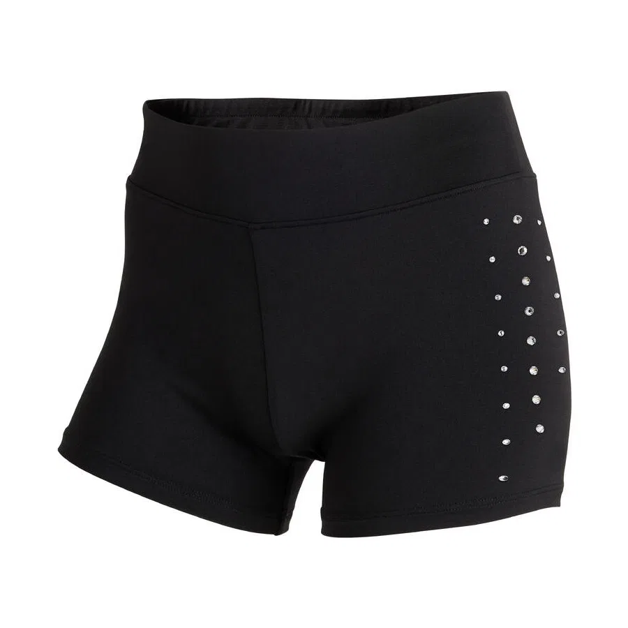 Детские спортивные шорты с блестками Strass Decathlon, Черный