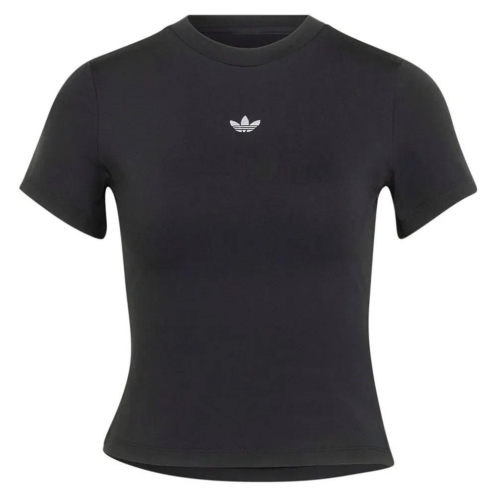 Женская футболка с коротким рукавом Adidas Originals Essentials Polyester, Black — фото 3