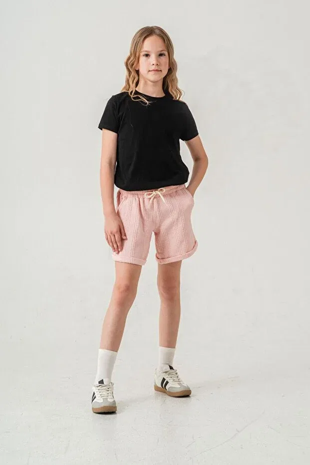 Детские шорты для девочек хлопковые Mışıl Kids, Pink