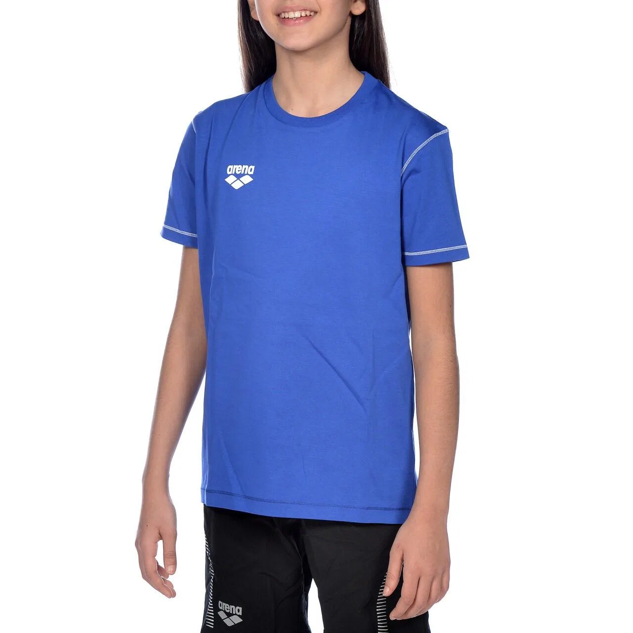 Детская футболка с коротким рукавом Arena Team Line SS Tee, Цвет: Blau