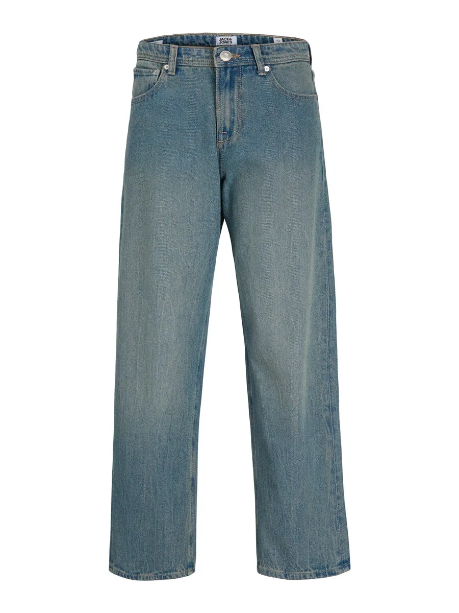 Джинсы Jack & Jones Junior Baggy Jeans 'JJIALEX JJORIGINAL' дымчато-синего цвета