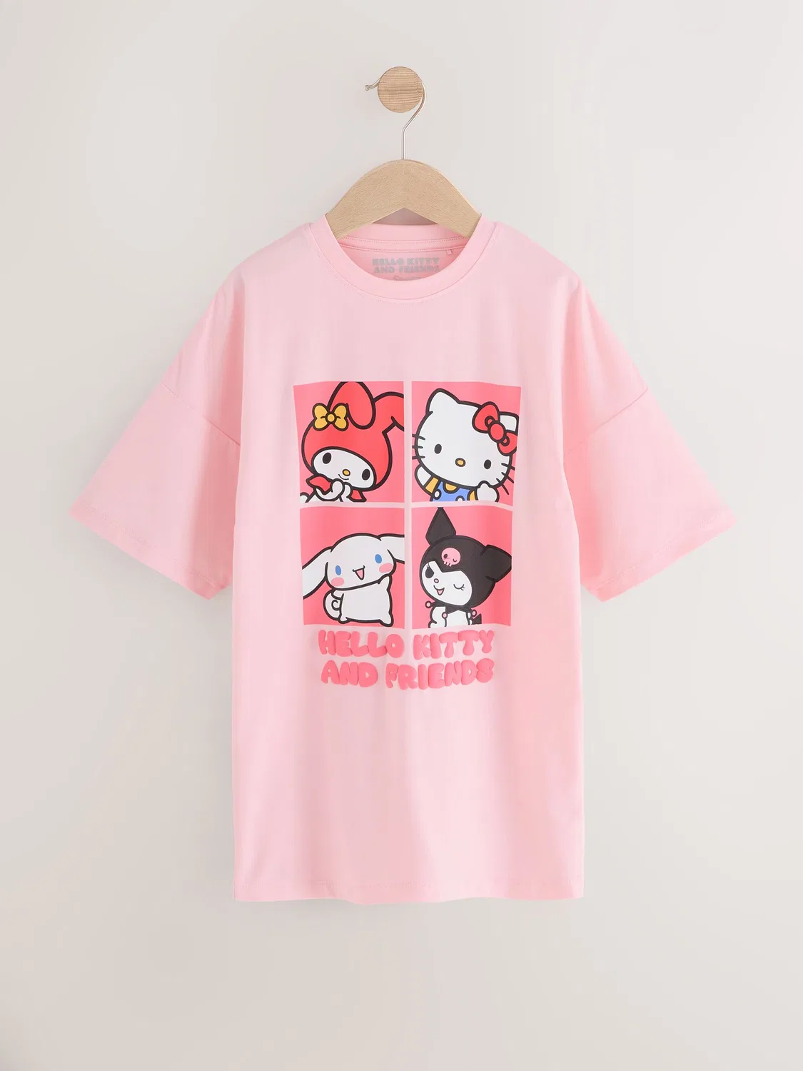 Ночная рубашка Hello Kitty 2 шт Next, розовый/голубой — фото 2