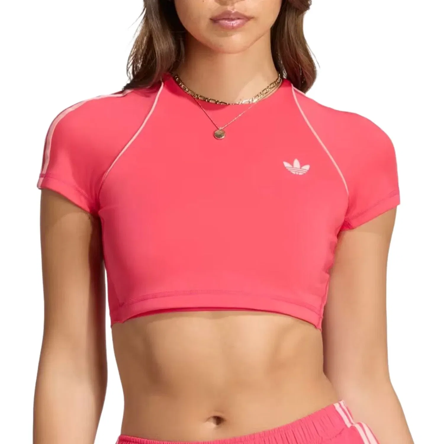 Женская футболка Power Pink Adidas, розовый — фото 3
