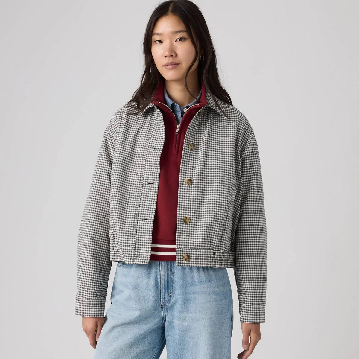 Куртка в стиле вестерн от Charli Levi's, Yoli Gingham Magnet - White