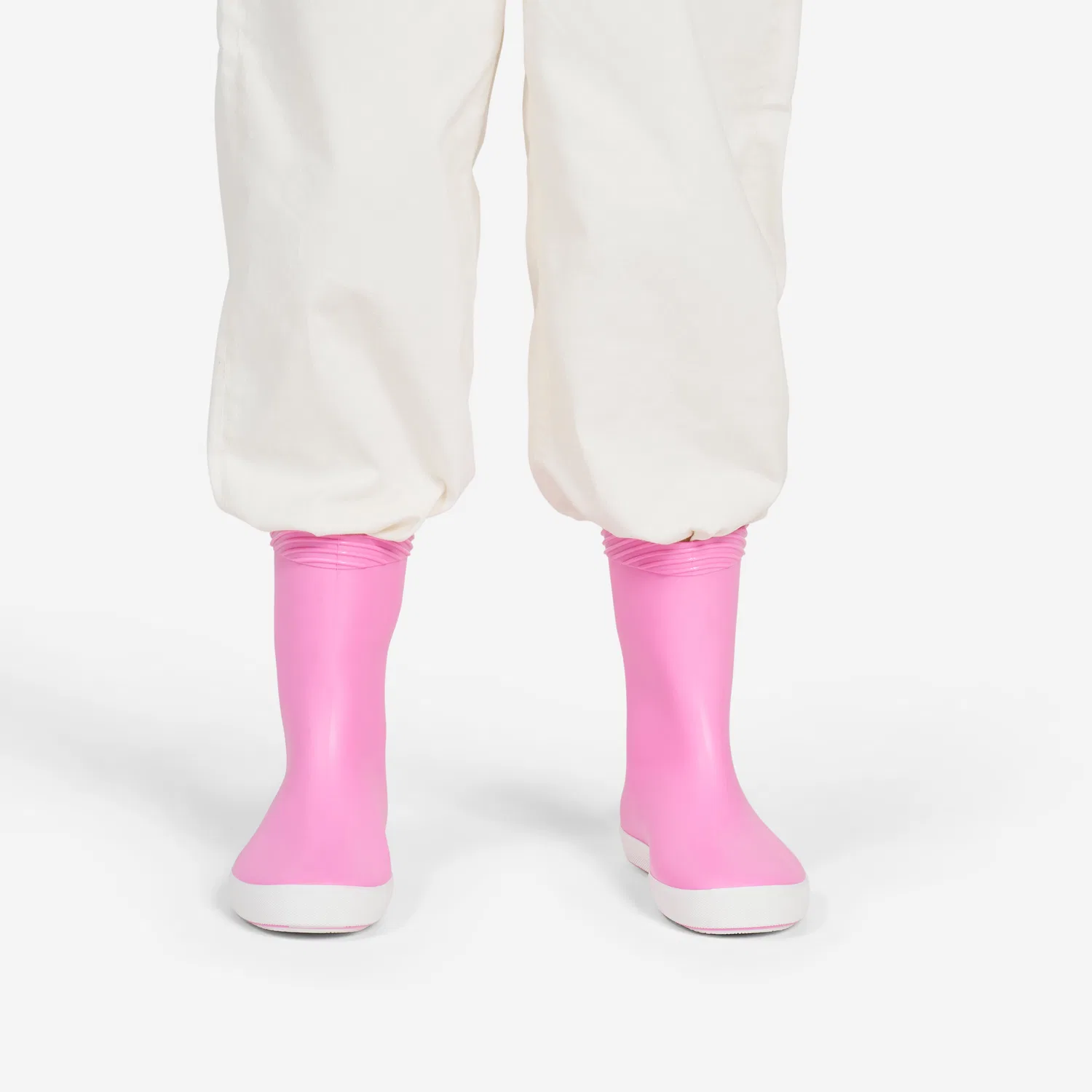 Детские резиновые сапоги Regenstiefel Kinder 100 Decathlon, Magnolienpink Ultraweiß — фото 3