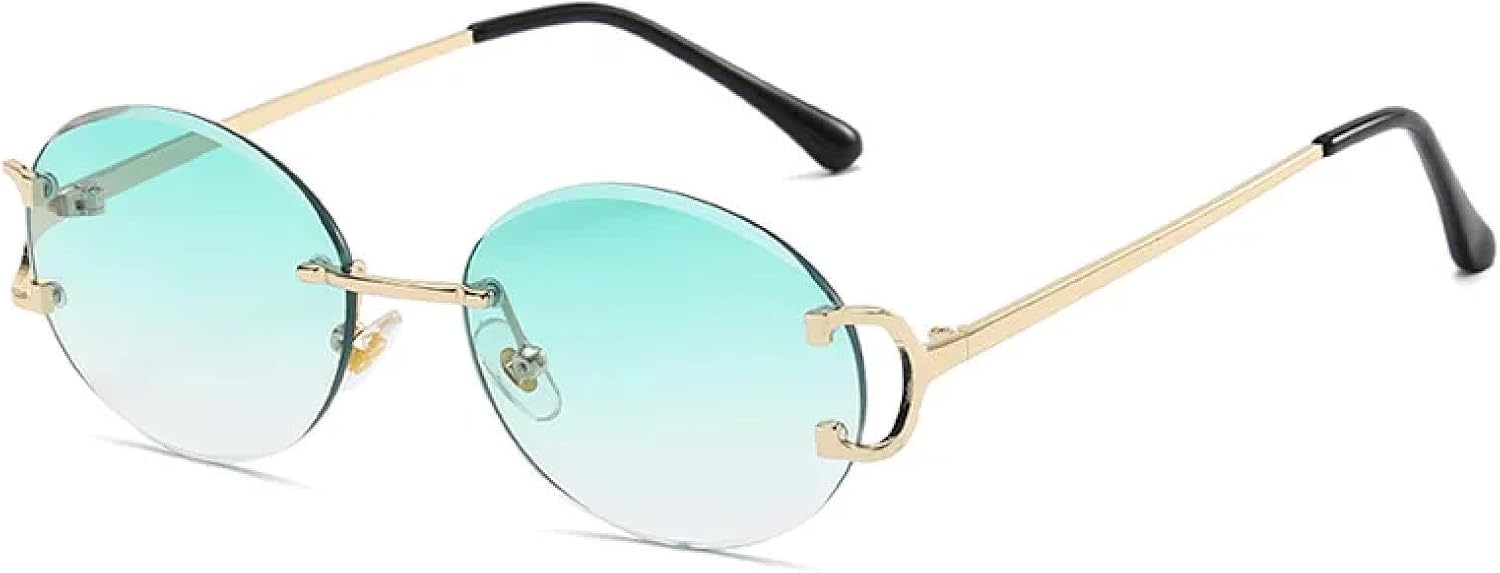 

Солнцезащитные очки с защитой от УФ-излучения UV400 | Овальные без оправы, розовые | Для женщин и мужчин, для занятий спортом на открытом воздухе и вождения DSVIGF, 07