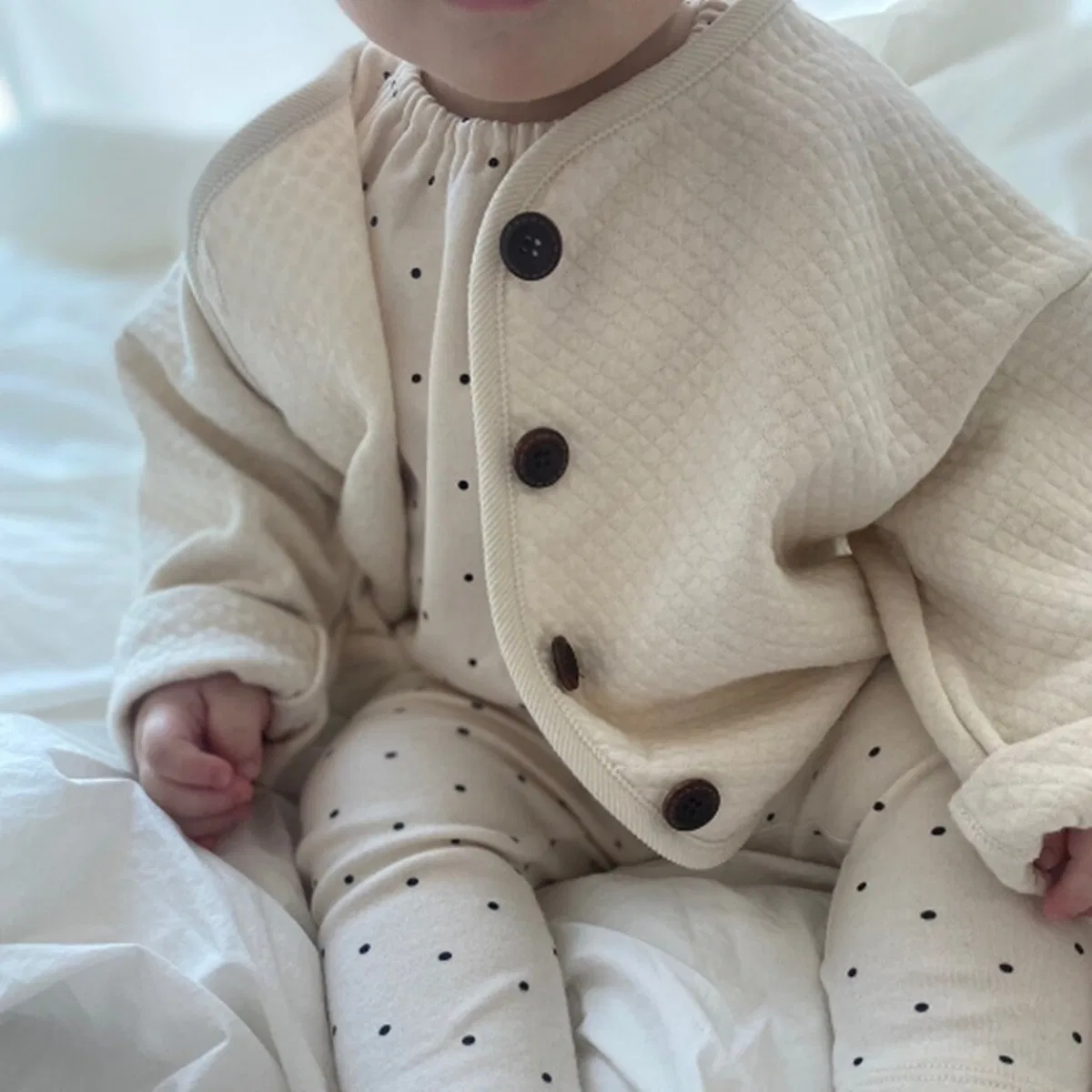 Детский органический стёганый кардиган от Littlegrove