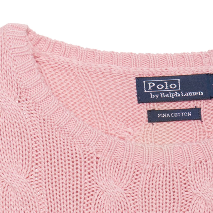 Свитер с круглым вырезом Polo Ralph Lauren, розовый — фото 4